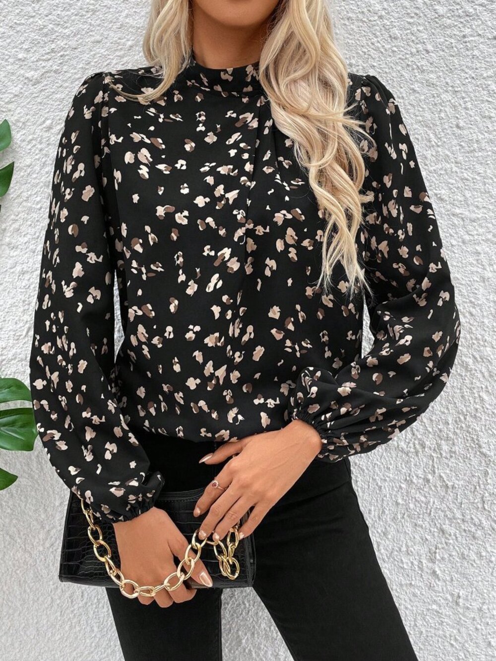 Black Casual Women's Long Sleeve Shirt